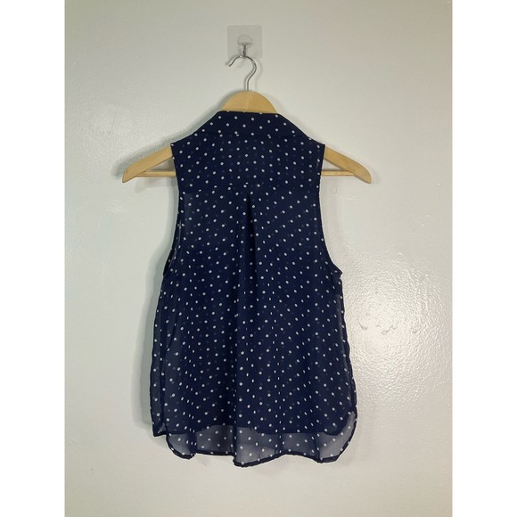 Size Small Papaya Sheer Polka Dot Tank - Picture 2 of 5